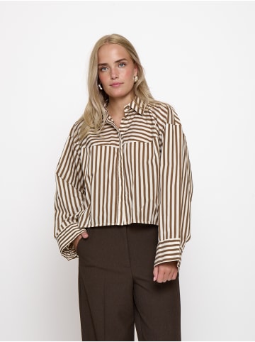 Peppercorn Shirt in Toffee Stripe