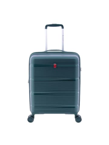 Gladiator 0800 4 Rollen Kabinentrolley 55 cm mit Dehnfalte in green