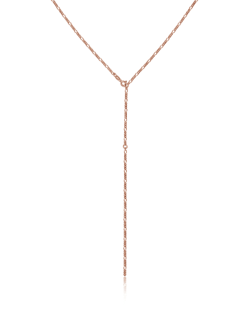 Elli Halskette 925 Sterling Silber Figaro in Rosegold