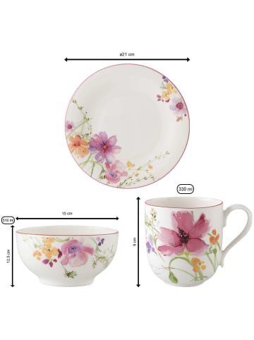 Frühstücks-Set Mariefleur Basic in Bunt
