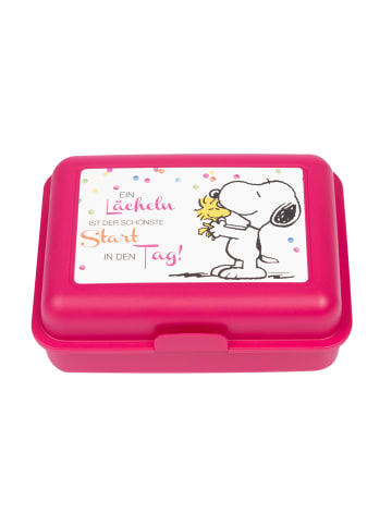 United Labels The Peanuts Brotdose mit TrennwandSnoopy - Ein Lächeln in pink