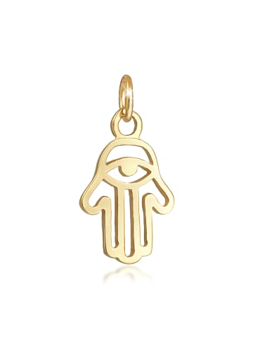 Elli Anhänger 925 Sterling Silber Hamsa Hand in Gold