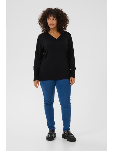 KAFFE curve Strickpullover KClizzy in Black Deep