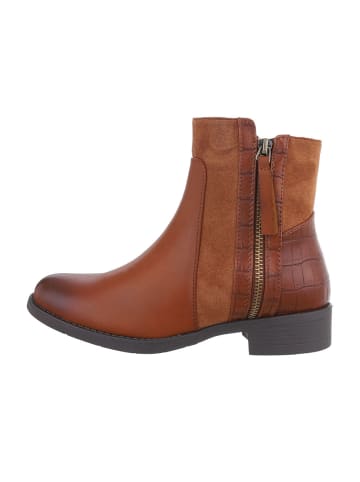 Ital-Design Stiefelette in Camel