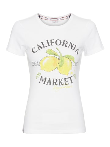 Kangaroos Kurzarmshirt in white-yellow