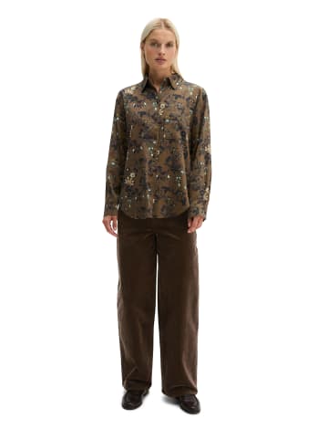 Marc O'Polo Bedruckte Bluse loose in Medium Brown