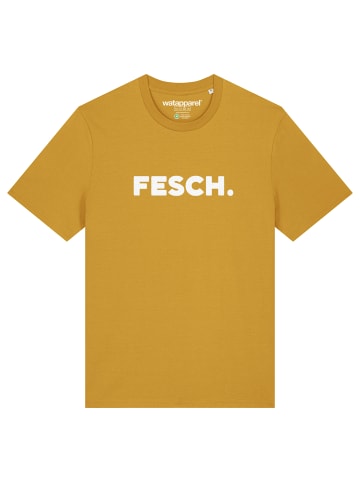 wat? Apparel T-Shirt Fesch in Ocker