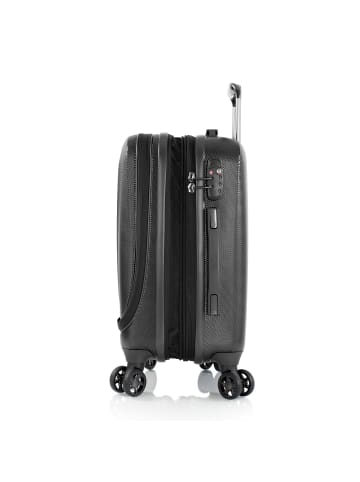 Heys Vantage 4 Rollen Kabinentrolley S 55 cm mit Dehnfalte in black