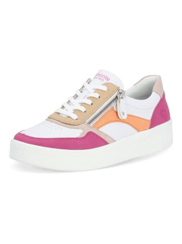 remonte Sneaker in Weiß/Pink