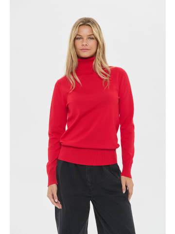 SAINT TROPEZ Rollkragen J2046, Classic fit in Chinese Red