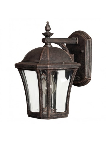 Licht-Erlebnisse Außen Wandlampe (B)15.7 x (H)26.5 cm in Braun Antik