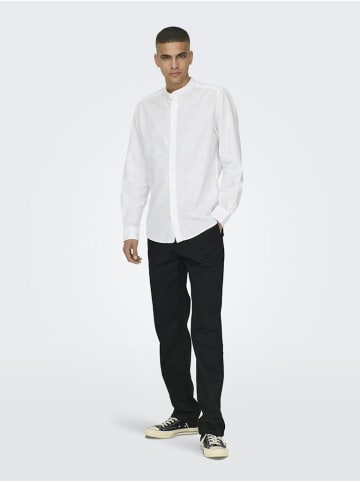 Only&Sons Langarmhemd in white