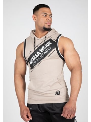 Gorilla Wear Loretto Tank-Top mit Kapuze - Schwarz