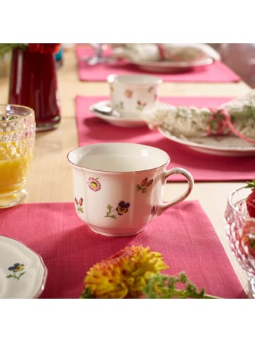 Villeroy & Boch 6er Set Frühstückstassen mit Untertassen Petite Fleur 260 ml in bunt