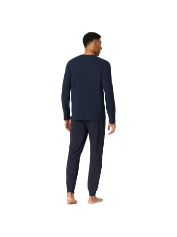 Schiesser Pyjama in Dunkelblau (Burgund)