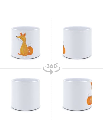 Mr. & Mrs. Panda Blumenkübel Einhorn Wunsch ohne Spruch in Weiß