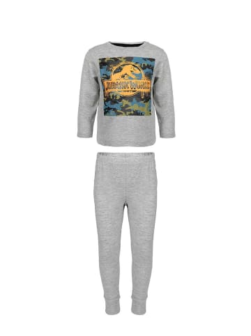 Jurassic World 2tlg. Outfit: Schlafanzug in Grau