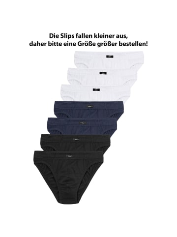 S. Oliver Slips 7er Pack in Schwarz / Navy / Weiß