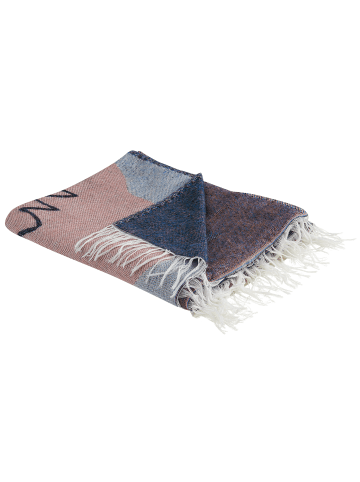 Beliani Kuscheldecke BAIDI in Bunt/Blau/Grün - (W) 130 x (H) 0.3 x (L) 170 cm