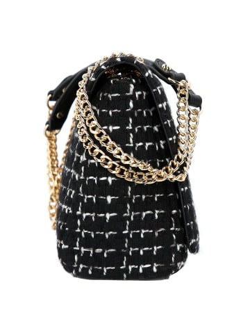 Valentino Tweed Schultertasche 26 cm in nero-multicolor