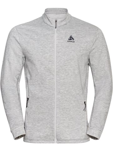 Odlo Longsleeve "Midlayer Full Zip Berra" in Grau