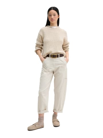 Marc O'Polo Strick-Hoodie loose cropped in Grey Silk