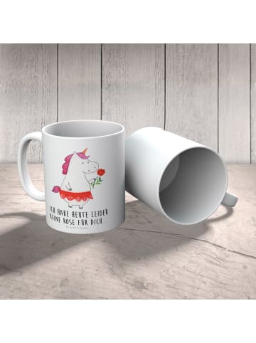 Mr. & Mrs. Panda Kindertasse Einhorn Dame mit Spruch in Weiß