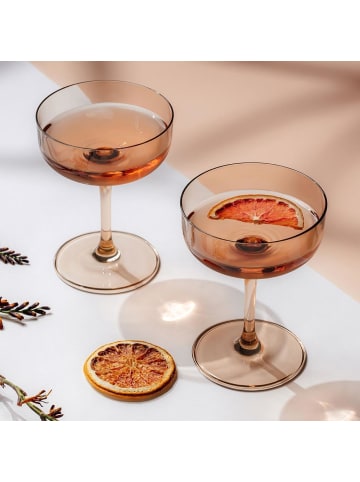 like. by Villeroy & Boch 2er Set Sektschalen / Dessertschalen Like Glass in Clay 100 ml