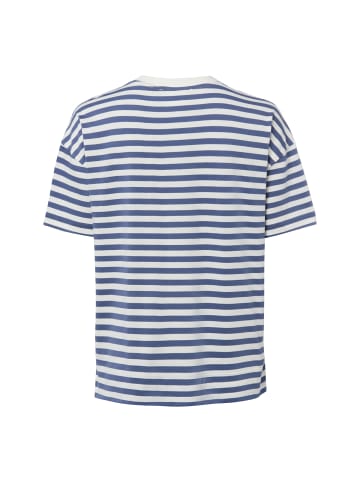 Marie Lund T-Shirt in marine weiß