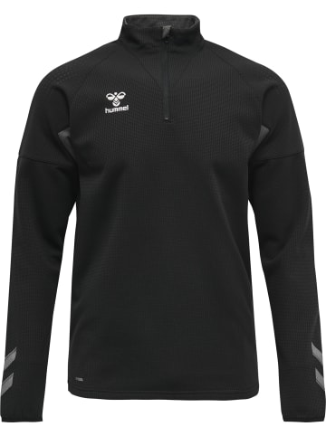 Hummel Sweatshirt Mit Kurzem Reißverschluss Hmllead Pro Half Zip in BLACK