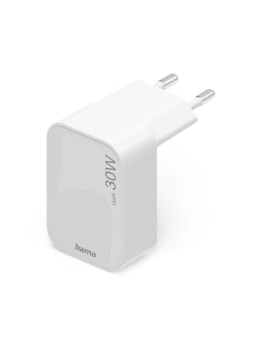 Hama Schnellladegerät GaN, 1x USB-C, faltbares Mini-Ladegerät, PD, 30 W,