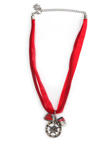 Allgäu Rebell Trachtenkette " Hedi " in rot
