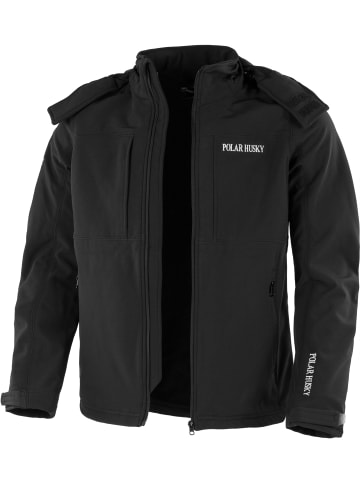 Polar Husky Softshelljacke in Schwarz