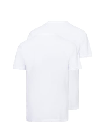 Ragman Doppelpack T-Shirt in weiß