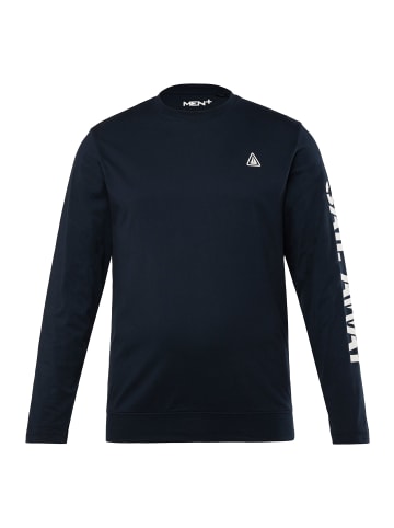 Men Plus Kurzarm T-Shirt in navy blau