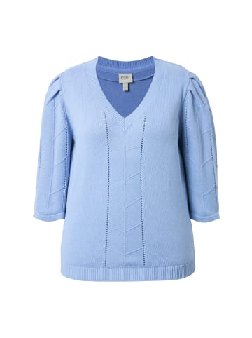 Ulla Popken Pullover in frostblau