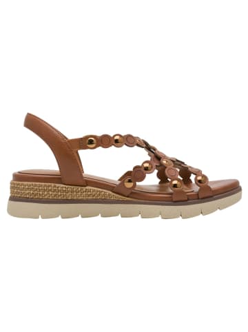 Tamaris WIDE FIT Sandalette in COGNAC NAPPA
