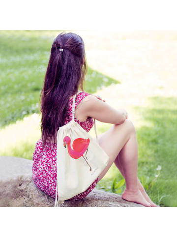 Mr. & Mrs. Panda gym rucksack Flamingo Classic ohne Spruch in Creme