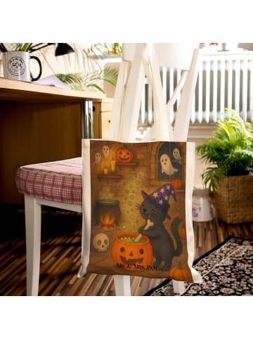 Mr. & Mrs. Panda ToteBag Kater Hexenkessel Design ohne Spruch in Weiß