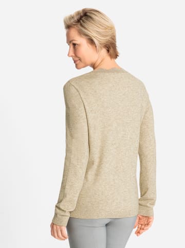 WITT WEIDEN Langarm-Pullover in beige-meliert