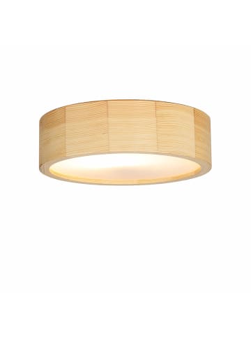 Licht-Erlebnisse Deckenlampe Ø 27 x (H)8 cm in Kiefer