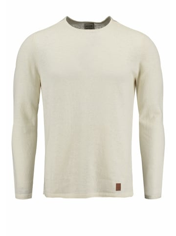 KEY LARGO Rundhals Langarmshirt für Herren in beige