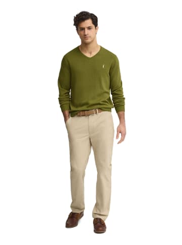 Polo Club Pullover RIGBY GO V COTTON VO in Moos