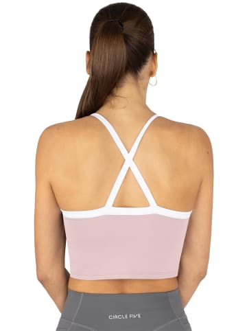 Circle Five Sporttop mit integriertem BH mit leichter Stützkraft in Rosa