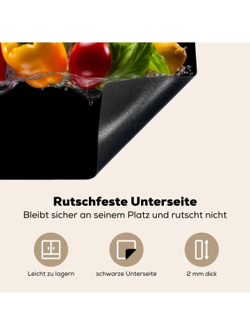 KitchenYeah Herdabdeckplatte Paprikas Induktionskochfeldschutz, Kochfeldschutzmatte