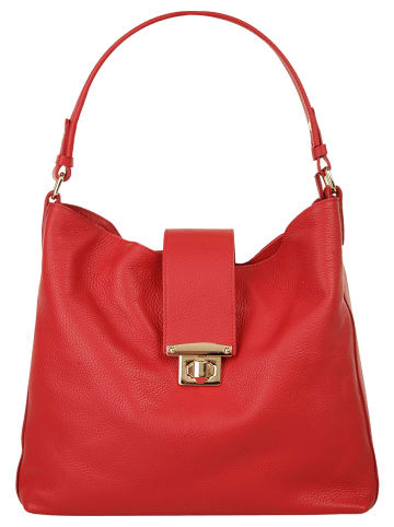 Samantha Look Shopper echt Leder in rot