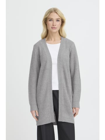 Oxmo Strickjacke OXEDNA LONG CARDIGAN in Grau