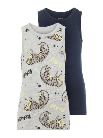 name it Jungen Unterhemden 2er Pack mit Tiger Print in Mehrfarbig