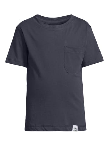 New Life T-Shirt TEE - CREW NECK PATCH POCKET in Blau