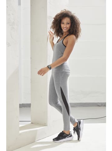 Vivance Active Funktionsleggings in grau meliert